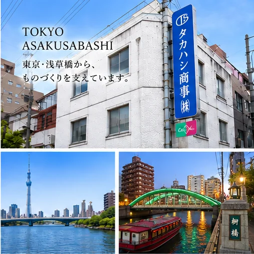 東京・浅草橋のタカハシ商事株式会社と周辺風景